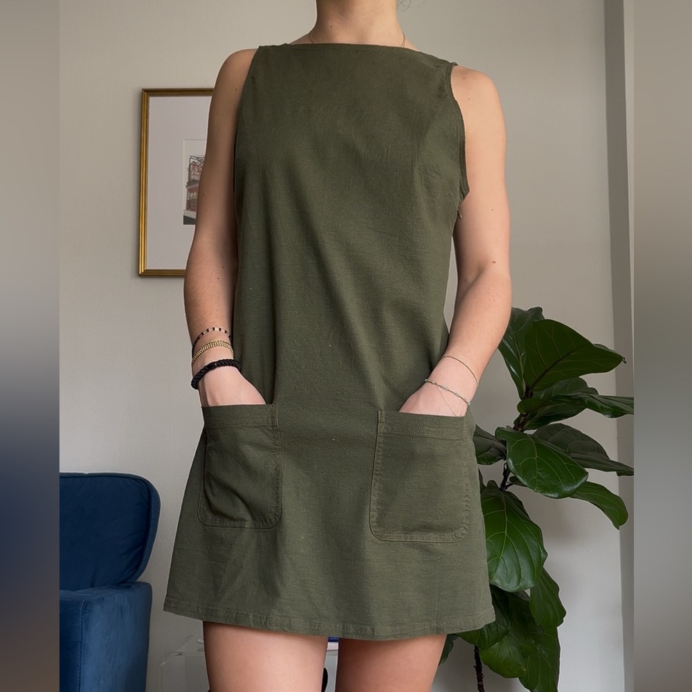 Olive Green Tunic Dress